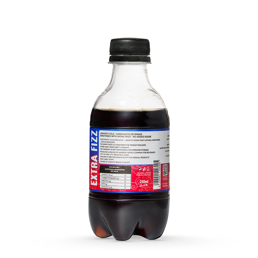 Lakanto Naturally Sweetened Cola With Monkfruit - 250 ml