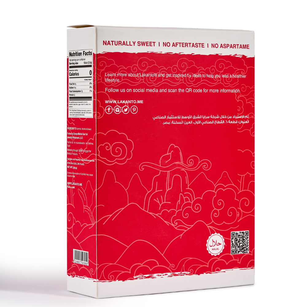Lakanto Classic Monk Fruit and Erythritol Sweetener - 100 Sachet