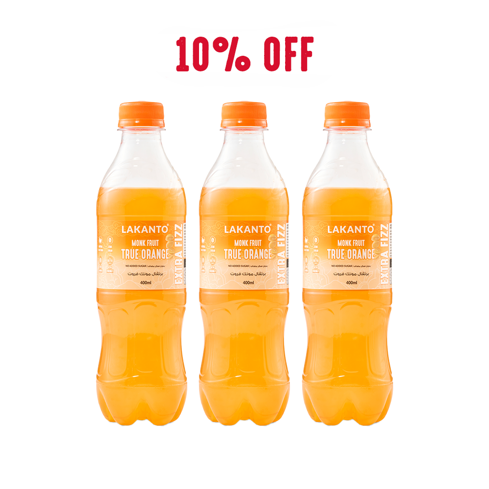 Naturally Sweetened True Orange With Monk Fruit - 3 Bottles