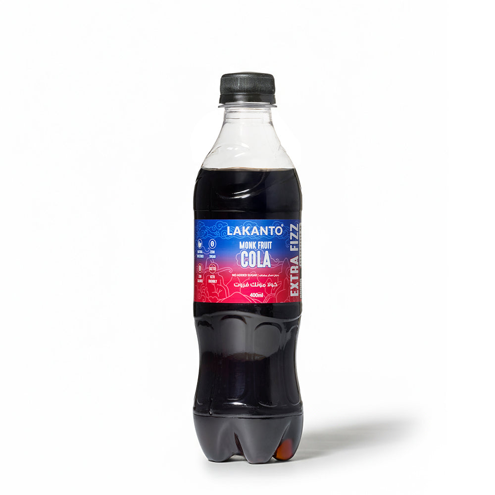 Lakanto Naturally Sweetened Cola With Monkfruit - 400 ml
