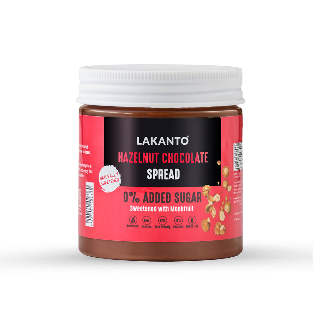 Lakanto Hazelnut Chocolate Spread Sweetened With Monkfruit - 250g