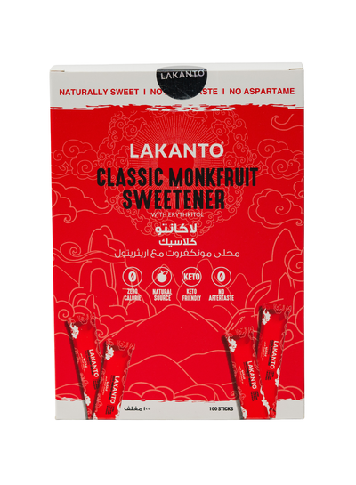 Lakanto Classic Monk Fruit and Erythritol Sweetener - 100 Sachet